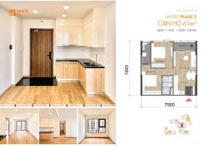 bán cc akari city nam long, võ văn kiệt, an lạc, bình tân, 3,55 tỷ, 61m2