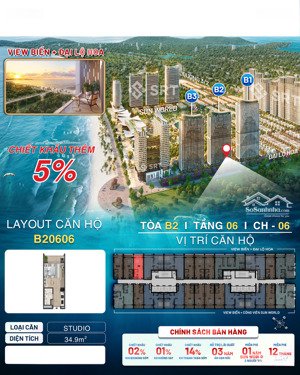 giá 2ty4 studio, full vat, căn độc quyền, cần bán nhanh, giá gốc cđt, dự án blanca city