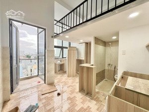 cho thuê chdv giá rẻ mới xây 100% duplex gác cao 1m7 thang máy full nt ngay cầu nguyễn cừ quận 8