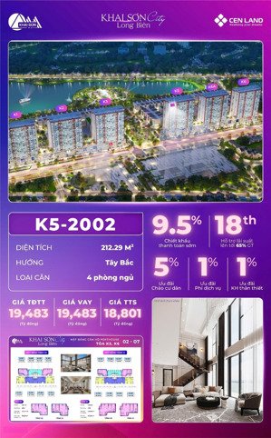 penthouse khai sơn city- long biên |khẳng định đẳng cấp chủ nhân| | 212,29m2- liên hệ: 