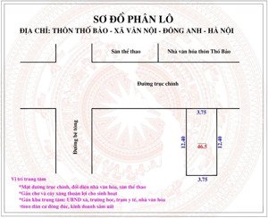 bán 46,5m2 thố bảo vân nội, đông anh nhỉnh 5 tỷ. e phương check quy hoạch miễn phí