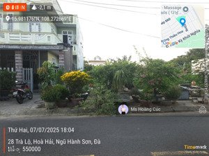 đất biển tân trà - dt 159m2 ngang rộng 7,5m xây rất đẹp