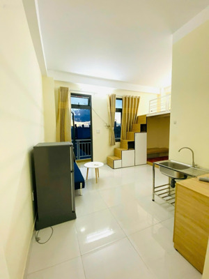 phòng trọ duplex ban công nơ trang long, gần đại học văn lang, cao đẳng dược.