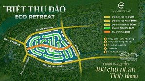 mở bán đợt 1 phân khu biệt thự đảo eco retreat với số lượng cực kỳ khan hiếm - mua trực tiếp cđt