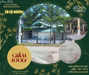 giảm giá 400tr bán nhanh - bán đất 1.000m2 tặng nhà xưởng-góc 2mt (18,6tr/m2)