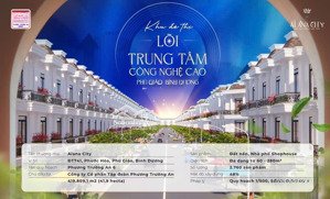 bán đất nền khu đô thị alana city phú giáo, bình dương đường đt 741