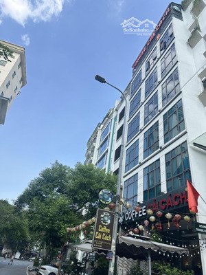 khách sạn 10 tầng trần thái tông - có hầm - ôtô tránh vỉa hè - sát phố - 40 phòng - doanh thu 250tr