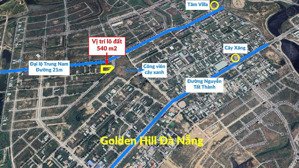 lô góc đẹp nhất golden hills 540m đối diện công viên chỉ 22 triệu/m
