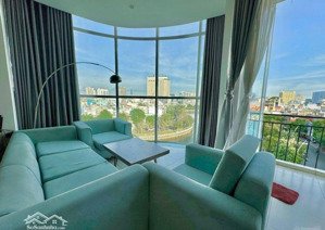 penthouse căn hộ 1pn 60m2 balcony view sông đầy đủ tiện nghi thang máy, hầm xe ngay cù lao