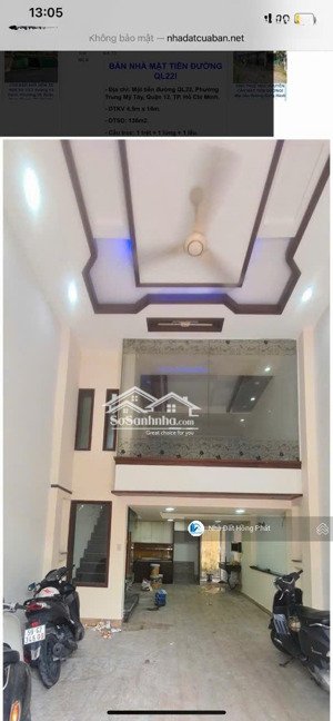 bán gấp căn nhà 4,5m x 14m mặt tiền quốc lộ 22 , trung mỹ tây, quận 12