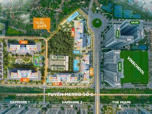 bán gấp 1pn + 1wc 48m2 giá 3,46 tỷ bao phí (tt tiến độ) the sola park - vinhomes smart city