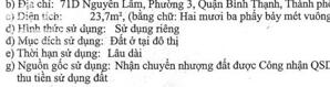 Mặt tiền 4 tầng xây mới 100%, 3.4x7m 71D Nguyễn Lâm 5.4 tỷ