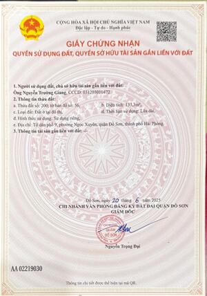 Bán đất Ngọc Xuyên - Đồ Sơn - Hải Phòng