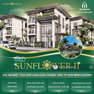 cần bán gấp căn biệt thự sunflower mặt tiền đường hồ xuân hương tpm bình dương giá 15tỷ/300m2 full