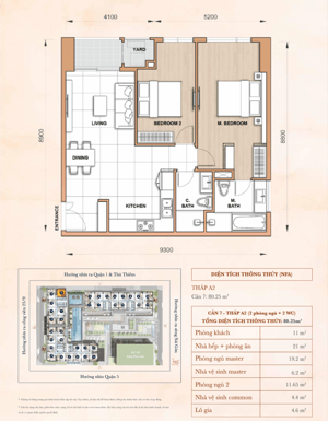 GẤP ! BÁN CĂN HỘ 2 PN CAO CẤP THE GRAND MANHATTAN – TRUNG TÂM QUẬN 1