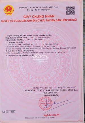 bán gấp nhà riêng 26 tỷ, 514m2 tại lê hồng phong, phường 7, vũng tàu