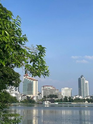 mặt phố - mặt hồ - dân xây - kinh doanh - mặt tiền rộng - lô góc - vũ miên - tây hồ dt 48m2 mt 4,6m