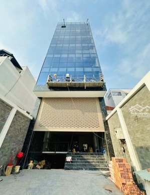 tào nhà cho thuê mt sầm uất trường sơn, p2. dt: 8,5x23m. hầm 5 lầu. sàn suốt. pccc chuẩn.