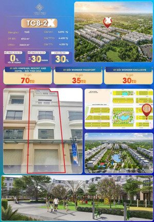 bán biệt thự vinhomes golden avenue móng cái, 4,215 tỷ, 67,5m2