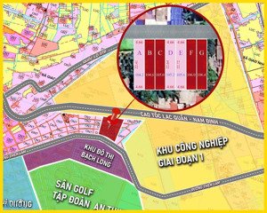 chính chủ sang tên 2 lô đất 100m2 ven kcn vsip giao thủy nam định xã bạch long, giao thủy, nam định