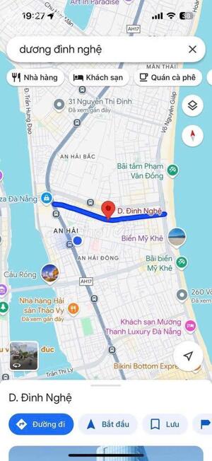 Định cư nước ngoài nên cần bán lô đất đường Dương Đình Nghệ ngay biển Mỹ Khê, Đà Nẵng