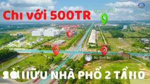 bán căn liên kế vườn kđt oasis, 70m2 full thổ cư, sổ hồng sẵn, dân cư ở đông giá 1,62 tỷ