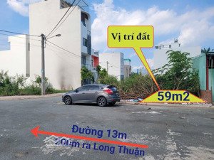 bán lô đất đẹp, trục chính đường nhựa 13m, kdc đặng gia phát, cách vinhomes 3km