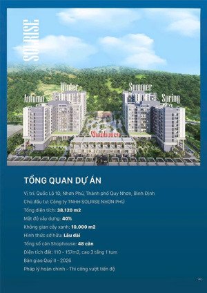 bán chung cư view đẹp tại solrise nhơn phú giá 782 triệu với diện tích 58m2 có 2pn, 2wc