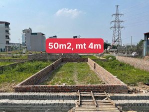bán lô đất gần đường vành đai 3.5, dt 50m2, mt 4m, giá tốt đầu tư, chuẩn bị thông đường 3.5
