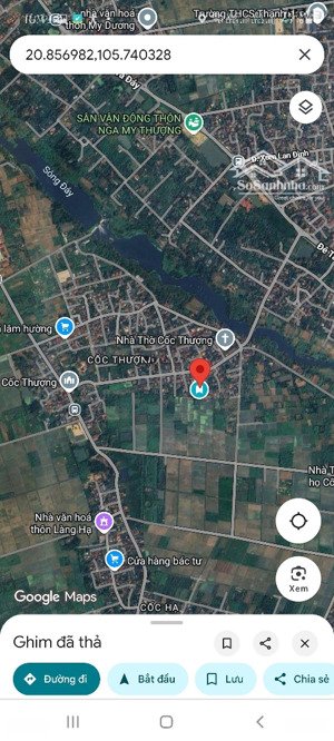 bán 100mđất ở thôn côc thượng xã hoàng diệu hà nội cách thị trấn kim bài 1km giá 1ty6 lh 