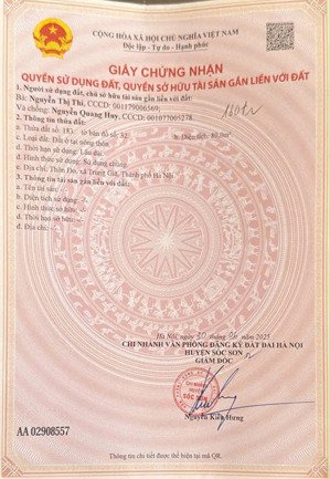 sốt đất trung giã đất đẹp như mơ, sổ đỏ sẵn, nhỉnh tỷ chốt ngay!