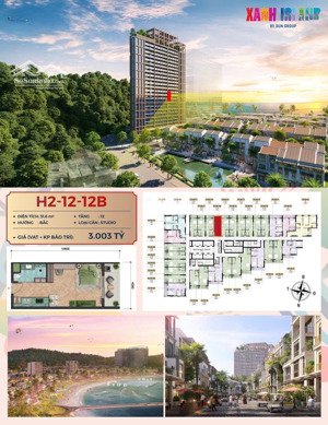 bán căn hộ tầng trung view biển dự án xanh island sun cát bà giá gốc cđt