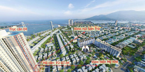 cơ hội vàng: căn hộ 2pn tầng 28 - view trực diện núi sơn trà & biển mỹ khê - sẵn sàng trao tay!