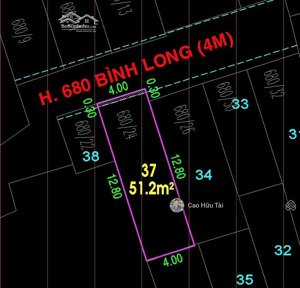 nhà tân phú hẻm 4m sát aeon tân phú 52m, 2 tầng đúc chỉ 4.85 tỷ