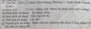 Nhà 3 tầng 3.3x4.5m 128/3/13 Lê Văn Duyệt 3.1 tỷ