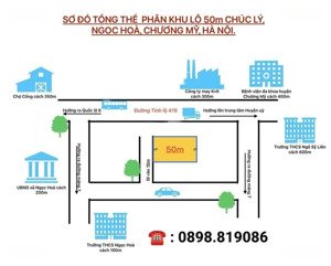 50m2 ( mt = hậu = 5m ) - chúc lý - ngọc hoà - chương mỹ
