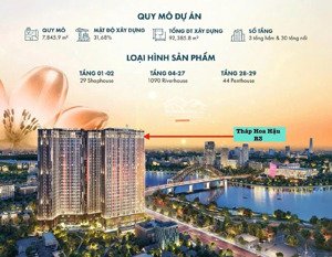 bán căn hộ cao cấp tại fresia riverside, 1,6 tỷ, 60m2, 2pn, 2wc view sông
