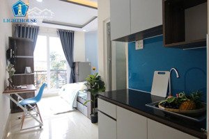 cho thuê studio 2pn 40m2 nguyễn văn đậu full nội thất, gần trung tâm, đại học văn lang