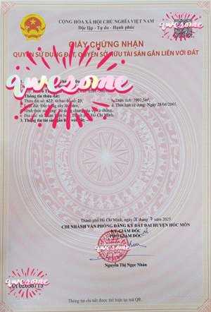 xuất cảnh cần bán gấp đất hóc môn diện tích lớn