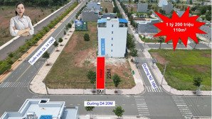 lô đất 110m2 chỉ 1,2 tỷ tại cát tường phú hưng nằm ngay kcn đồng xoài iii, đối diện công viên 1,5