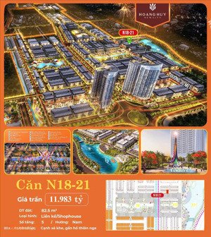 căn shophouse dự án hoàng huy new city, thuỷ nguyên, hải phòng