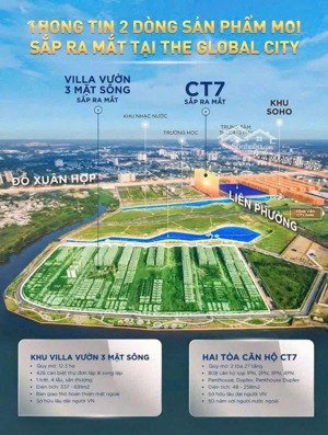 bán đảo villa vườn the global city ra mắt giai đoạn đầu tiên - booking ngay nhận chiết khấu khủng