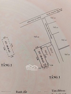 cần bán nhà hẻm 2025 huỳnh tấn phát, giá 1,8 tỷ