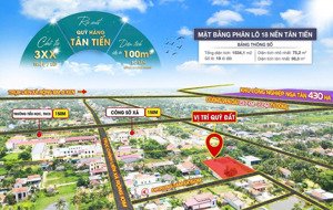 bán gấp lô đất ngay cạnh ubnd xã nga tân(cũ).
mt 5,5m gần 100m2 full thổ cư. đường ô tô đỗ cửa