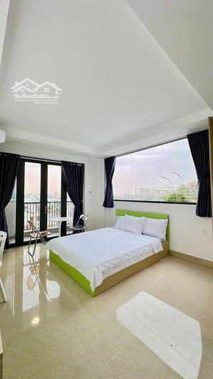 căn hộ bancol view kính 30m2 - full nội thất - máy giặt riêng