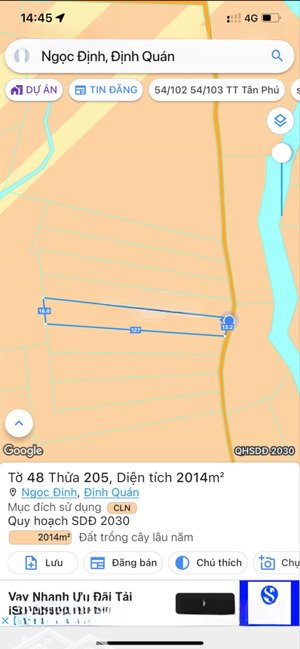 ngọc định định quán đồng nai bán đất sào giá ngộp