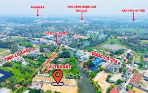 lô góc 2 mặt tiền 117m giáp ql21a, gần đại học quốc gia chỉ từ 3x triệu/m!