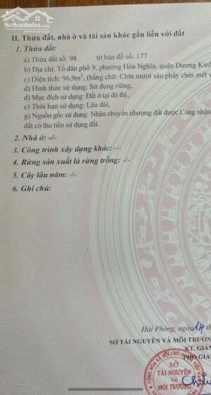 Bán đất Hoà Nghĩa - Dương Kinh - Hải Phòng