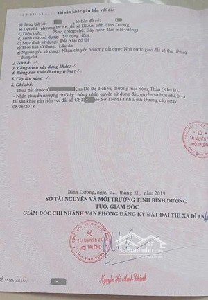 bán đất kdc vincom dĩ an cách vincom chỉ 200m sổ riêng giá tốt