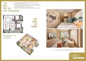 cắt lỗ nhanh căn fiato uptown - giá bay nhanh chỉ 4tỷ2 cho căn 82m2, 2pn 2wc. lh bách để đc tư vấn